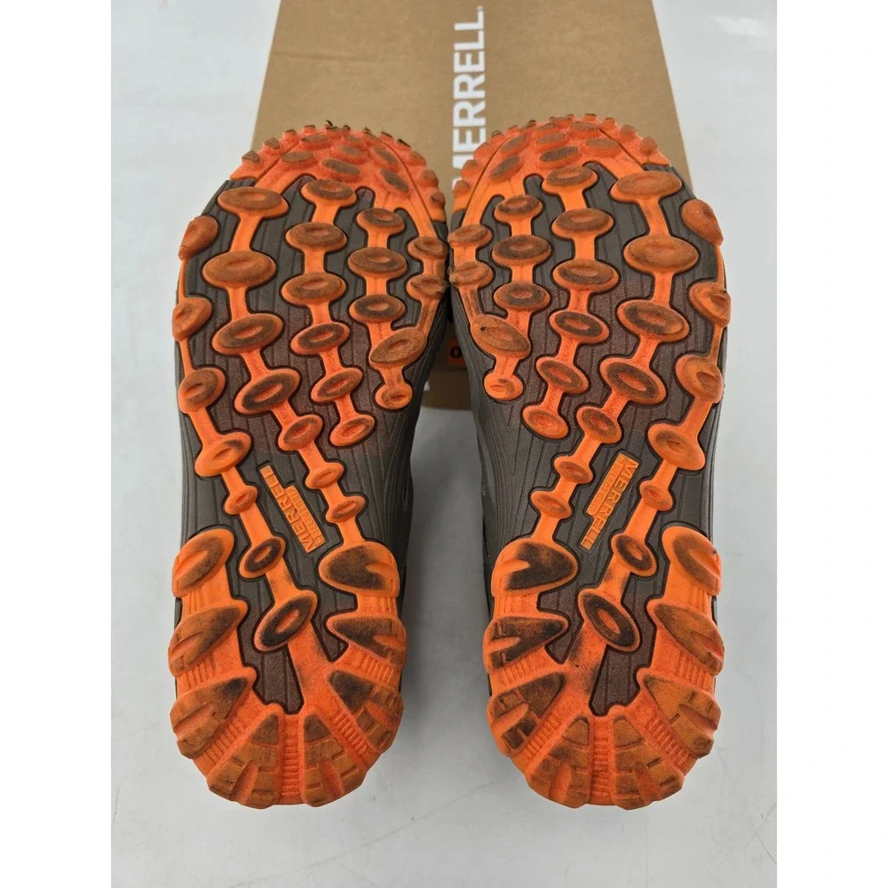 Merrell Chameleon 7 ACS Mid Hiking Boots Kids 5.5 Grey Orange MK262177 - New